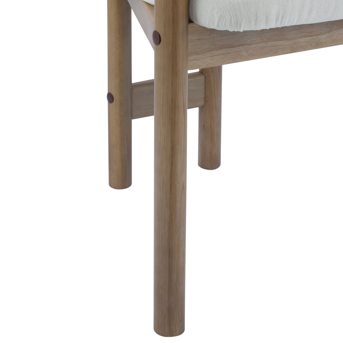 Upholstered Arm Dining Chairs set of 2 by HouseOfZazla with natural wood legs on Tampa Home & Garden Store