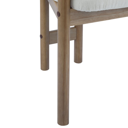 Upholstered Arm Dining Chairs set of 2 by HouseOfZazla with natural wood legs on Tampa Home & Garden Store