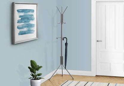 Coat Rack Hall Tree With Six Hooks For Entryway