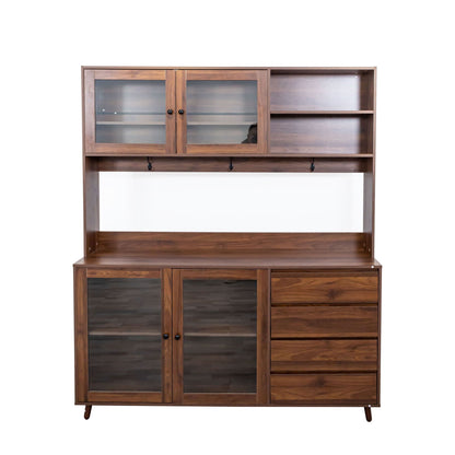 Large Kitchen Hutch With Drawer And Storage Rack