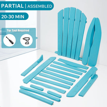 The Turquoise Blue Adirondack Chair and Patio