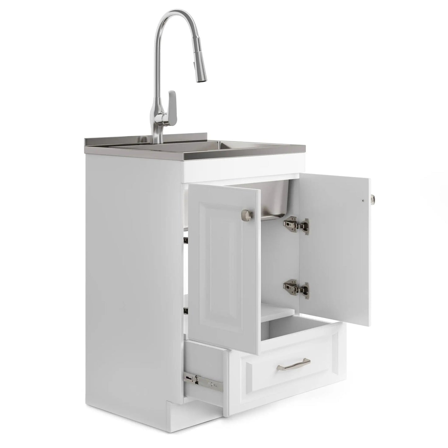 Lawrence Laundry Cabinet with Faucet and Sink