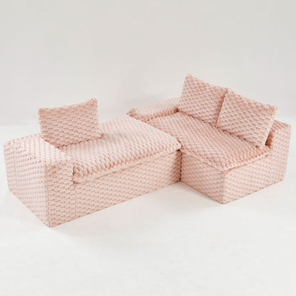 Modular Convertible Sofa and Twin Chaise Lounge