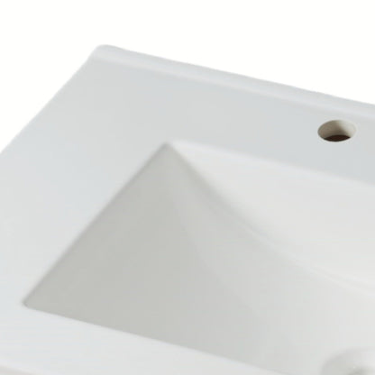 Modern bathroom vanity with ceramic sink and blurred tempered glass doors HouseOfZazla on Tampa Home & Garden Store