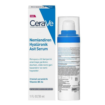 CeraVe Hyaluronic Acid Serum 30ml face serum bottle with blue pump on Tampa Home & Garden Store