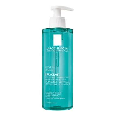 La Roche-Posay Effaclar Micro-Peeling Facial Cleanser bottle, teal pump, 400ml on Tampa Home & Garden Store