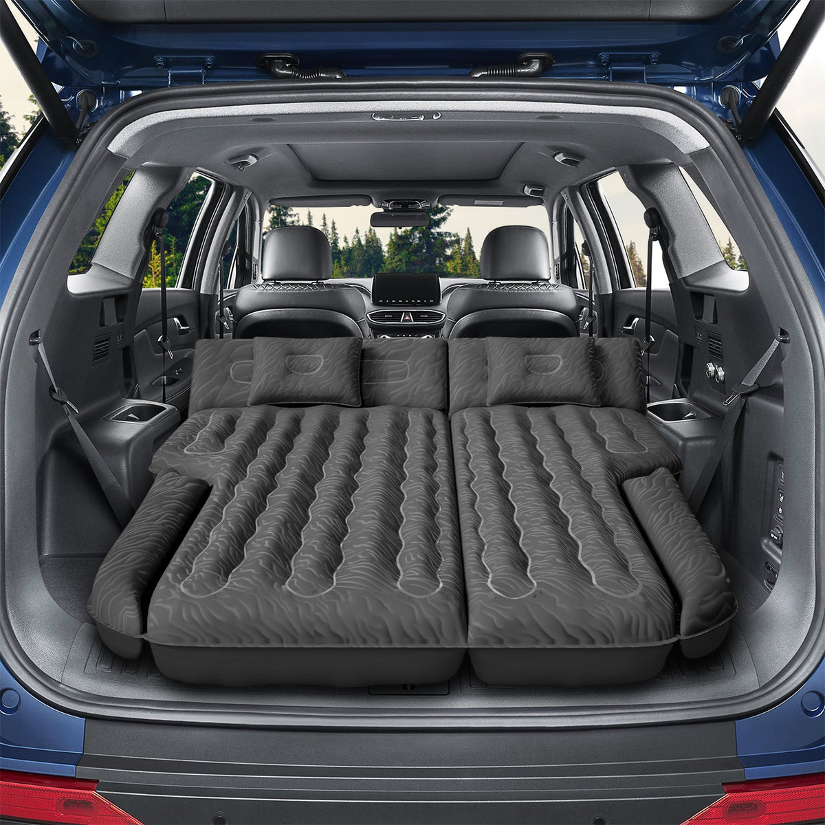 Umbrauto Car Camping SUV Air Mattress 1.0 black fills the SUV cargo area for car camping on Tampa Home & Garden Store
