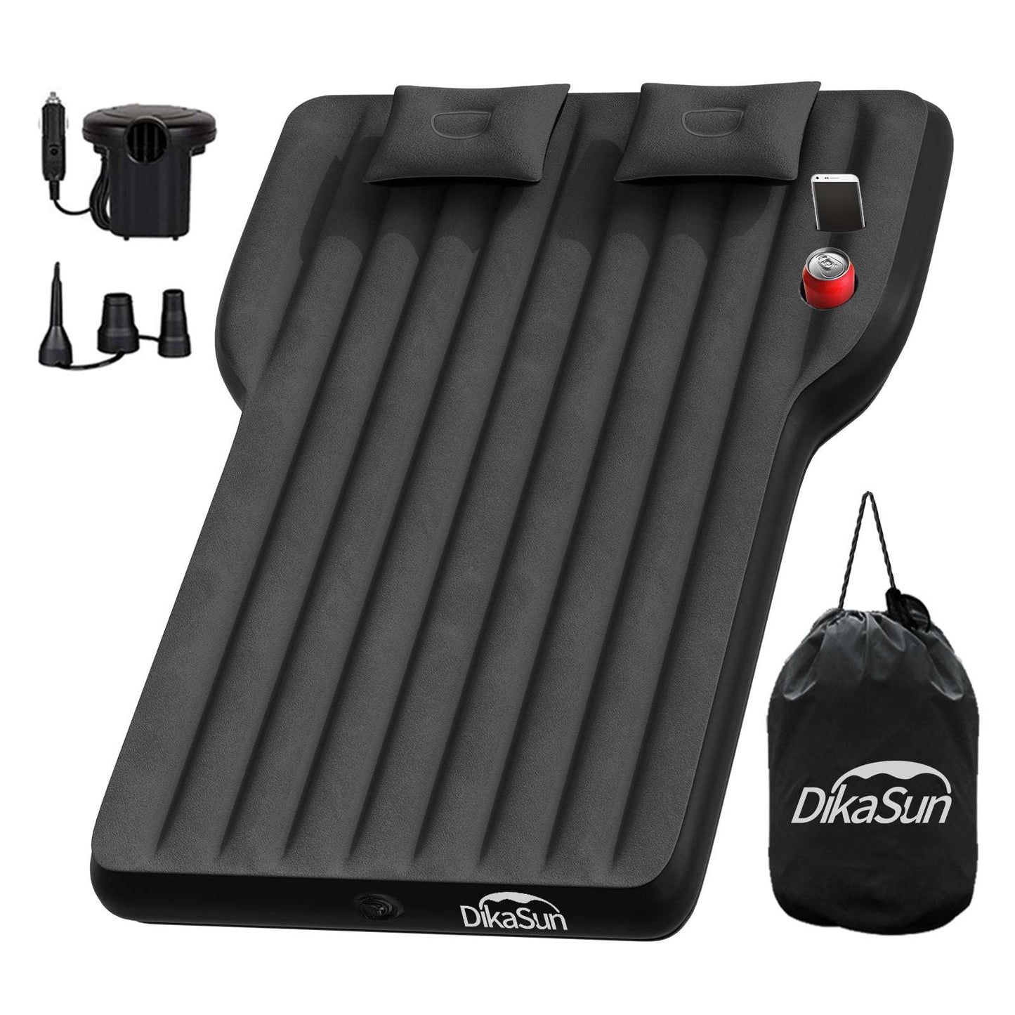 Tesla Model Y inflatable backseat air mattress gray with 2 pillows by Dikasun Outdoor on Tampa Home & Garden Store