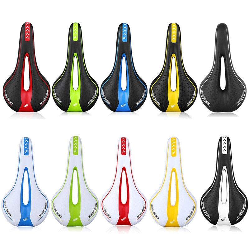 Gel bicycle saddle 10-pack in Stevvex colors, ergonomic central-relief for road/MTB on Tampa Home & Garden Store