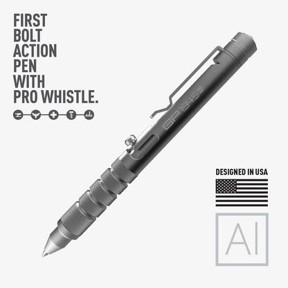 GP 1945 Bolt-Action Pen PRO titanium & aluminum EDC ballpoint pen by GPCA knurled grip on Tampa Home & Garden Store