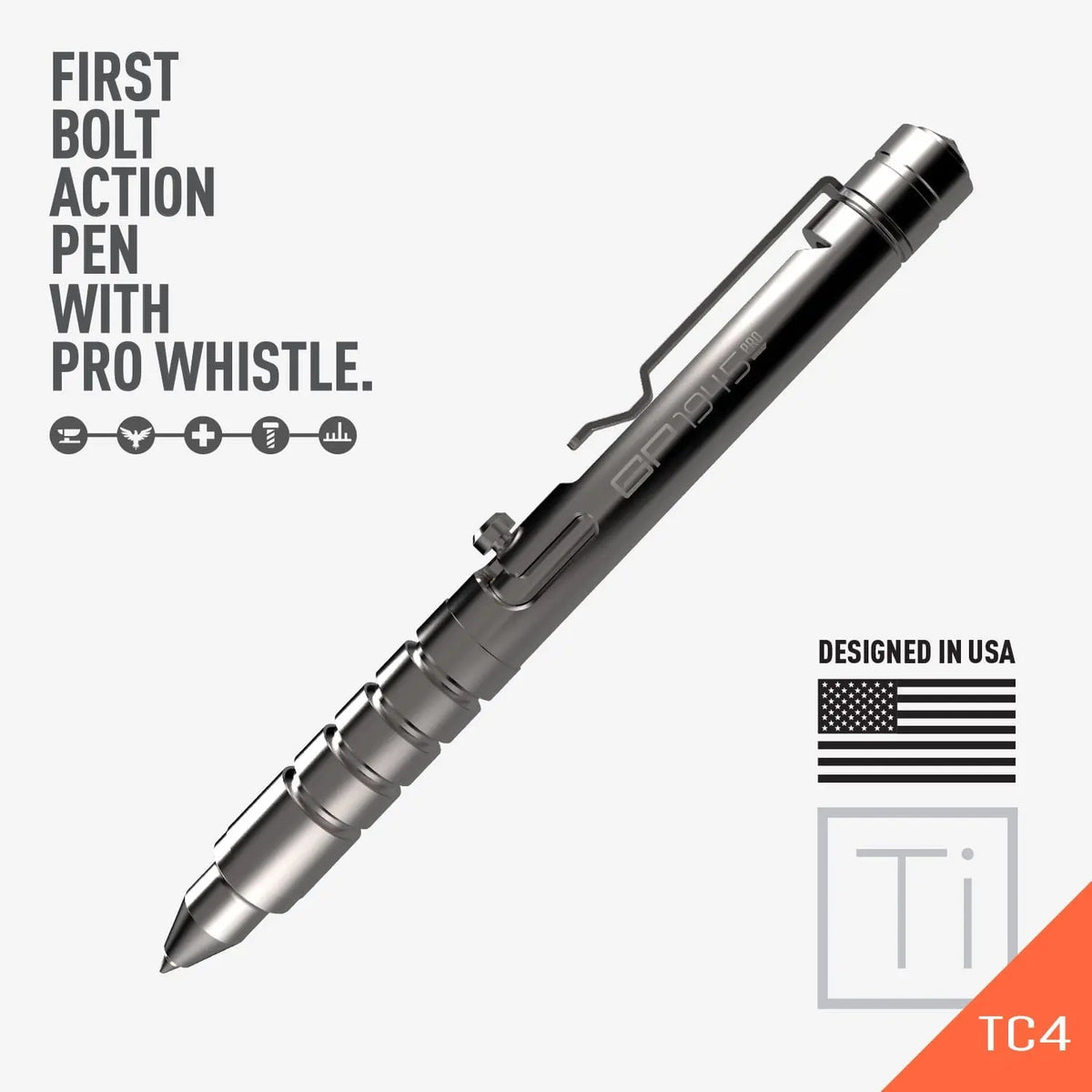 GP 1945 Bolt-Action Pen PRO titanium and aluminum EDC ballpoint pen GPCA on Tampa Home & Garden Store