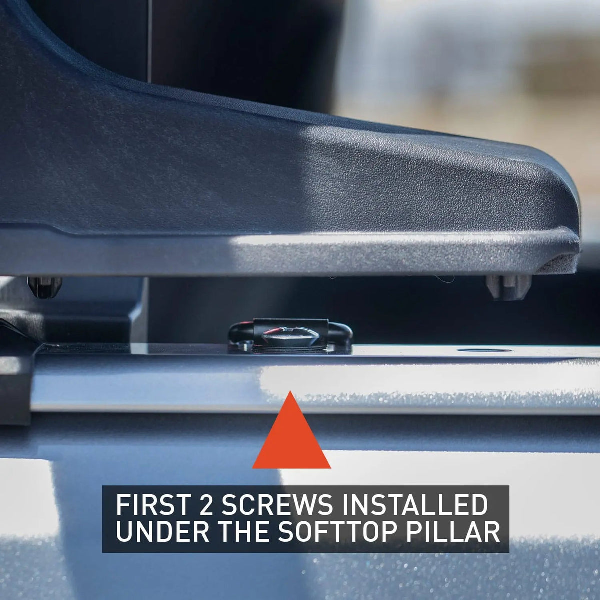 GPCA Jeep Wrangler JL 4DR Cargo Cover Lite in black textured plastic with mounting clamp on Tampa Home & Garden Store