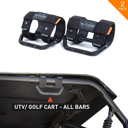 GP-Grip Universal roll bar clamps, 2-pack, black nylon straps with orange tabs, fits 0.75–5.5 in bars GPCA on Tampa Home & Garden Store