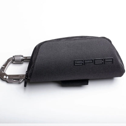 GPCA Carabiner PRO EDC Multi-Tool Clip in black fabric pouch with GPCA logo on Tampa Home & Garden Store