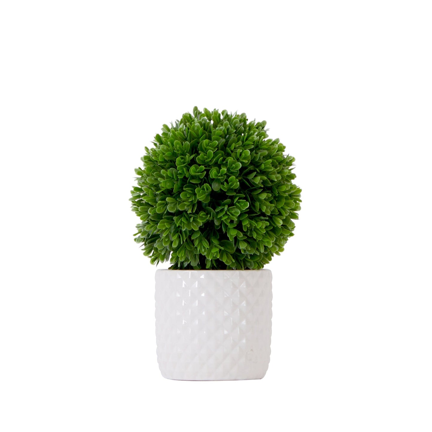 10" Artificial Boxwood Topiary Plant with Decorative Planter - Tampa Home & Garden Store
