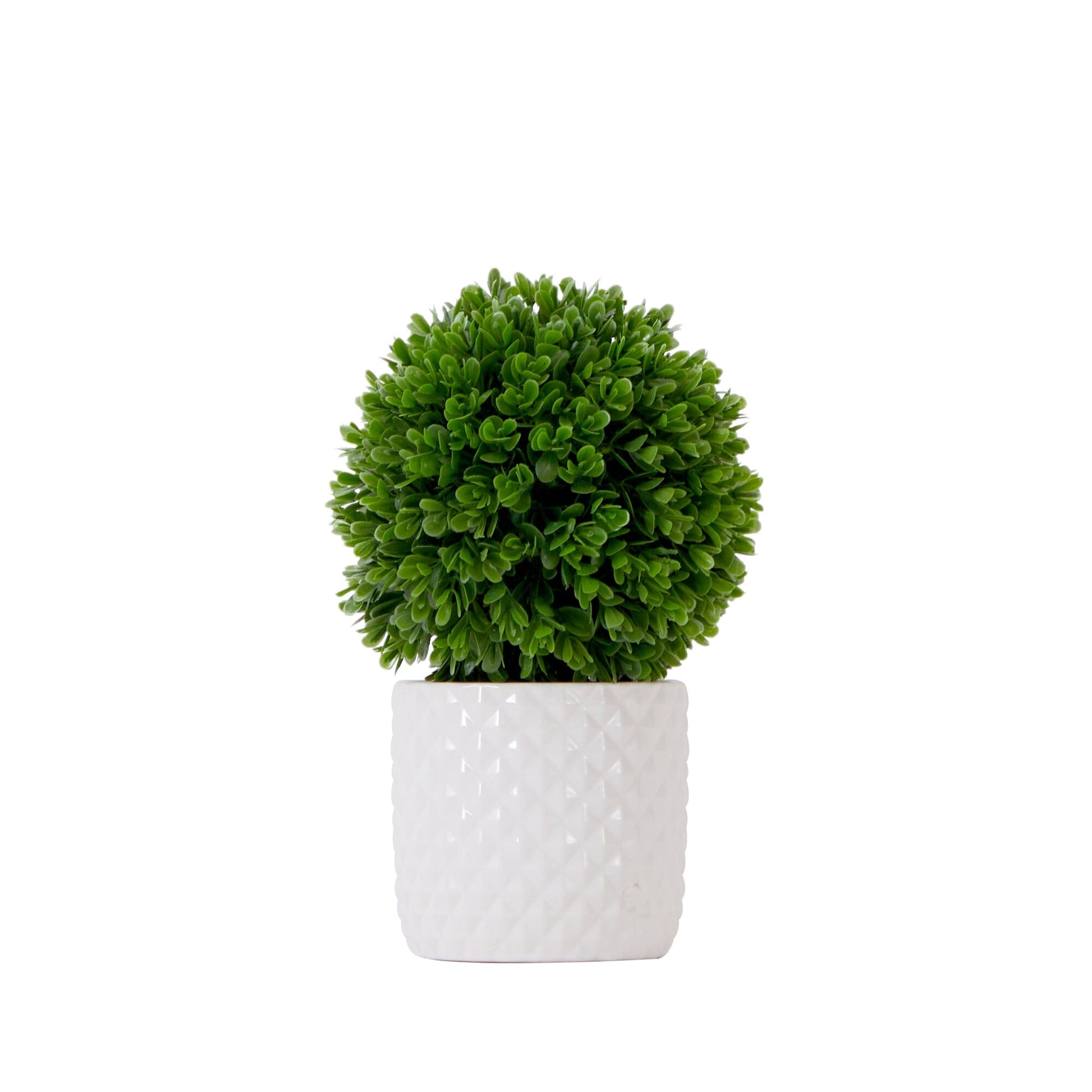 10" Artificial Boxwood Topiary Plant with Decorative Planter - Tampa Home & Garden Store