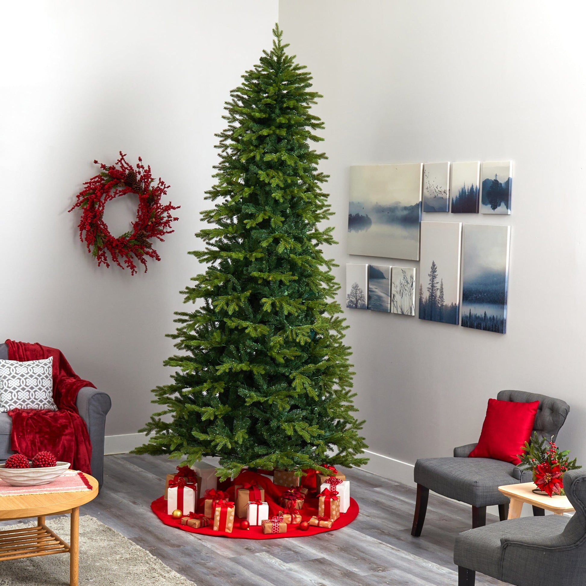 10’ Belgium Fir “Natural Look” Artificial Christmas Tree with 3514 Bendable Branches - Tampa Home & Garden Store