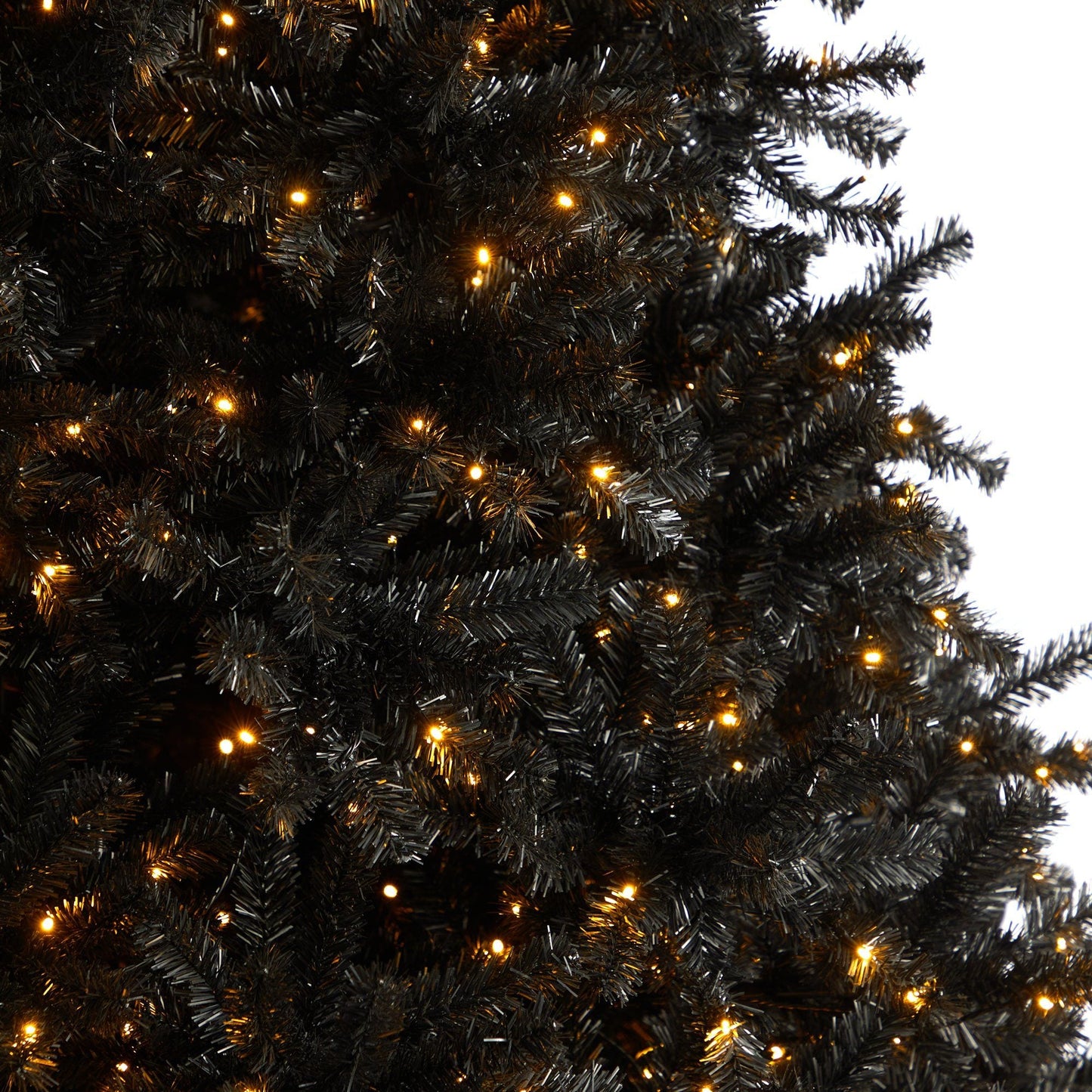 10’ Black Artificial Christmas Tree with 950 Clear LED Lights and 3056 Tips - Tampa Home & Garden Store