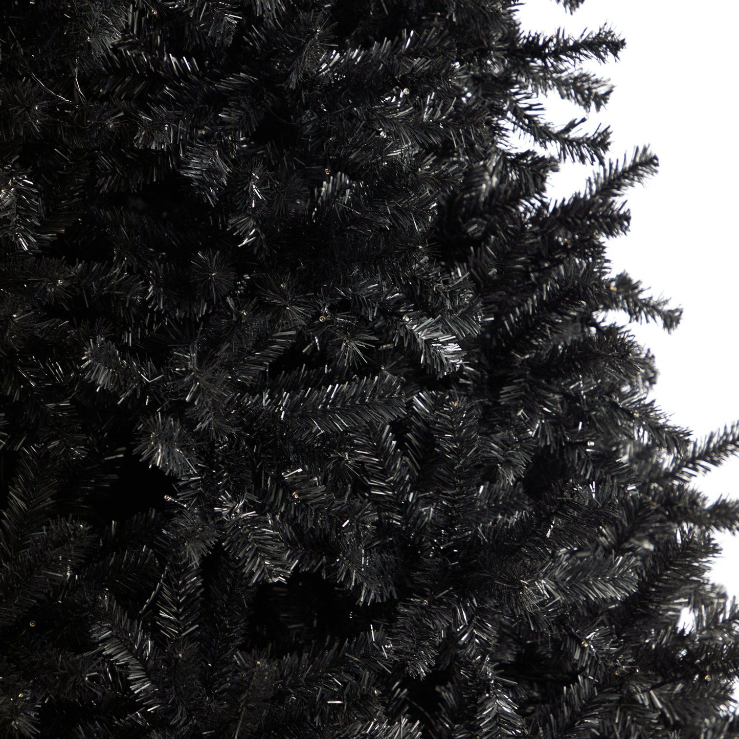 10’ Black Artificial Christmas Tree with 950 Clear LED Lights and 3056 Tips - Tampa Home & Garden Store