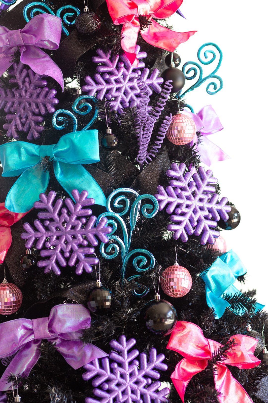 10’ Black Artificial Christmas Tree with 950 Clear LED Lights and 3056 Tips - Tampa Home & Garden Store