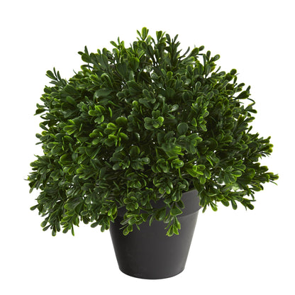 10” Boxwood Topiary Artificial Plant UV Resistant (Indoor/Outdoor) - Tampa Home & Garden Store