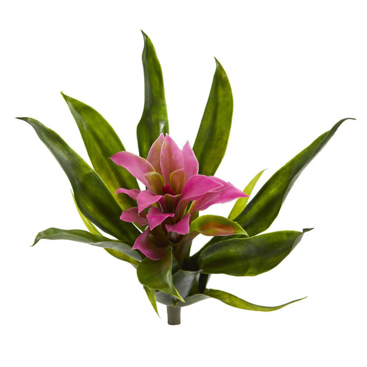 10” Bromeliad Artificial Flower (Set of 6) - Tampa Home & Garden Store