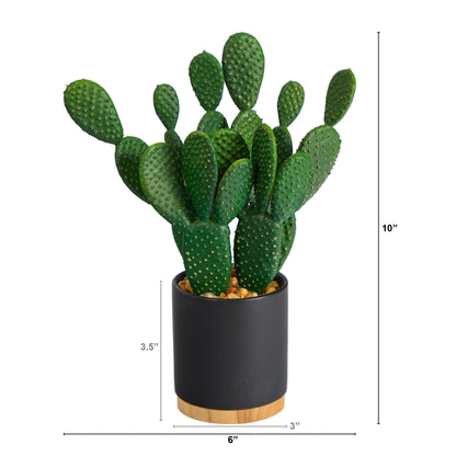 10” Cactus Succulent Artificial Plant in Planter - Tampa Home & Garden Store