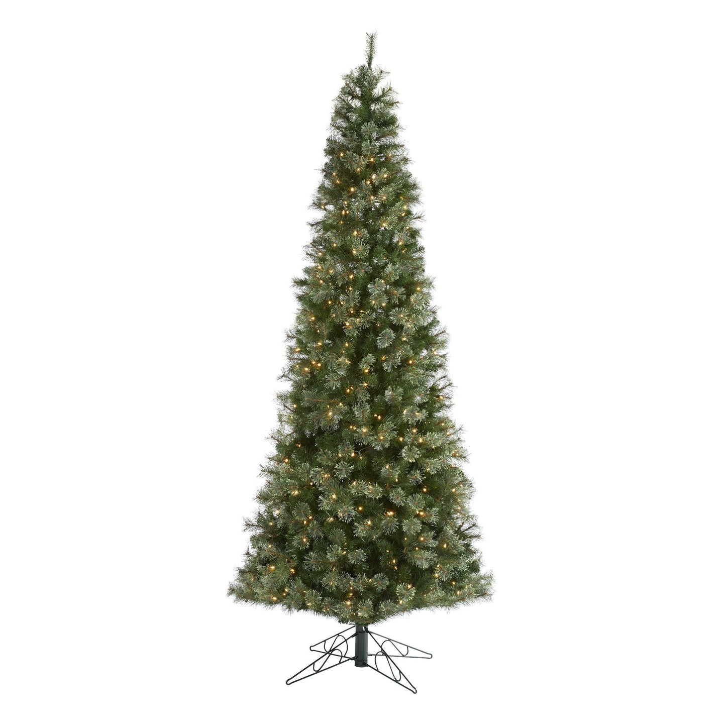 10' Cashmere Slim Artificial Christmas Tree with 750 Warm White Lights and 1908 Bendable Branches - Tampa Home & Garden Store