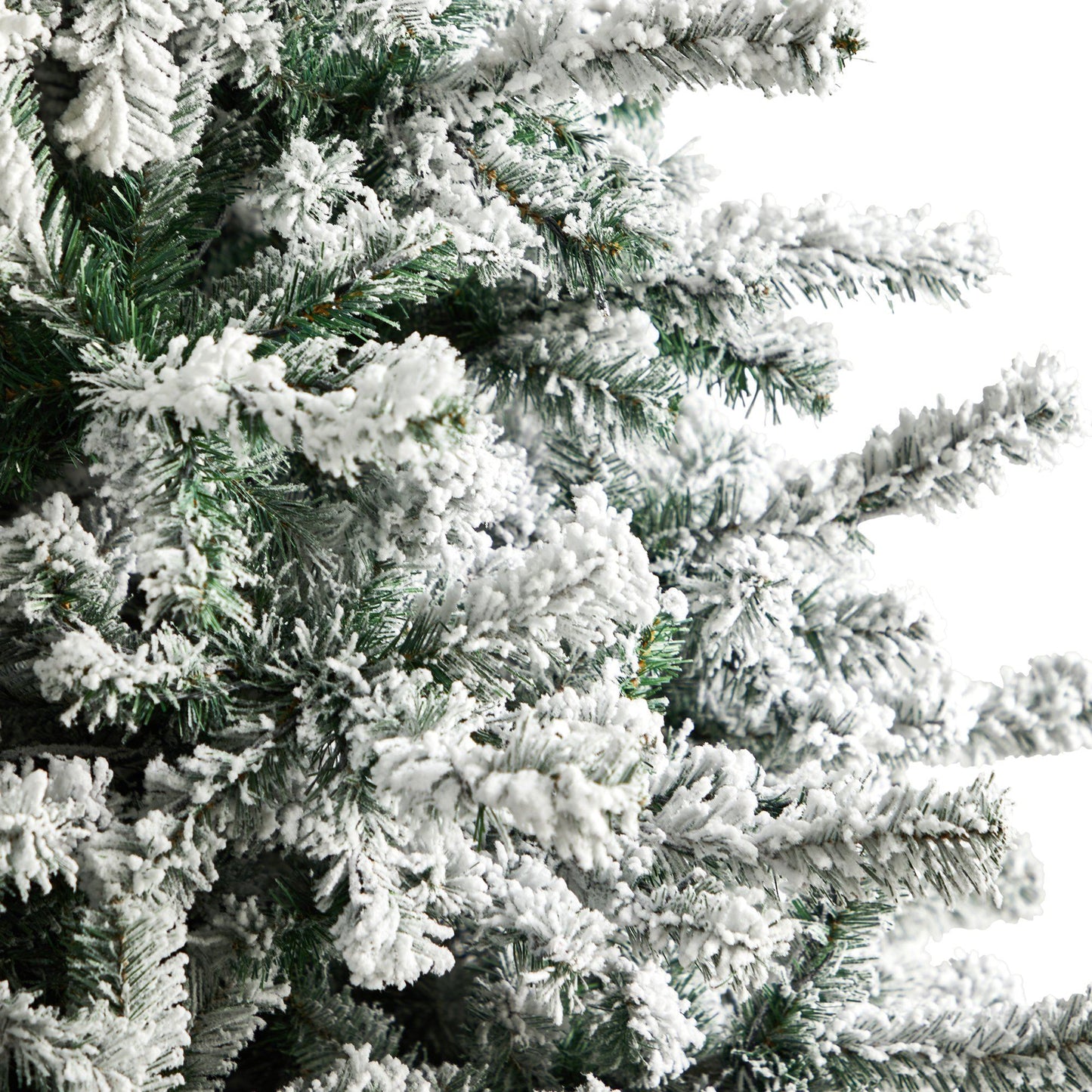 10' Flocked Rock Springs Spruce Christmas Tree with 800 LED Lights and 1880 Bendable Branches - Tampa Home & Garden Store