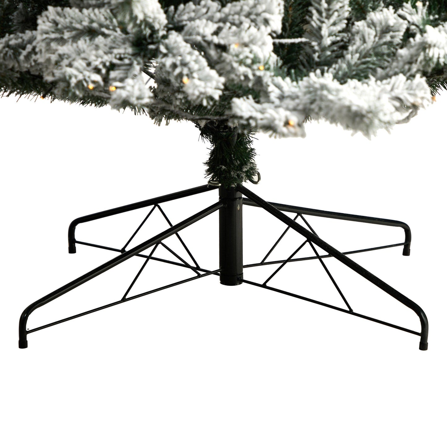 10' Flocked Rock Springs Spruce Christmas Tree with 800 LED Lights and 1880 Bendable Branches - Tampa Home & Garden Store