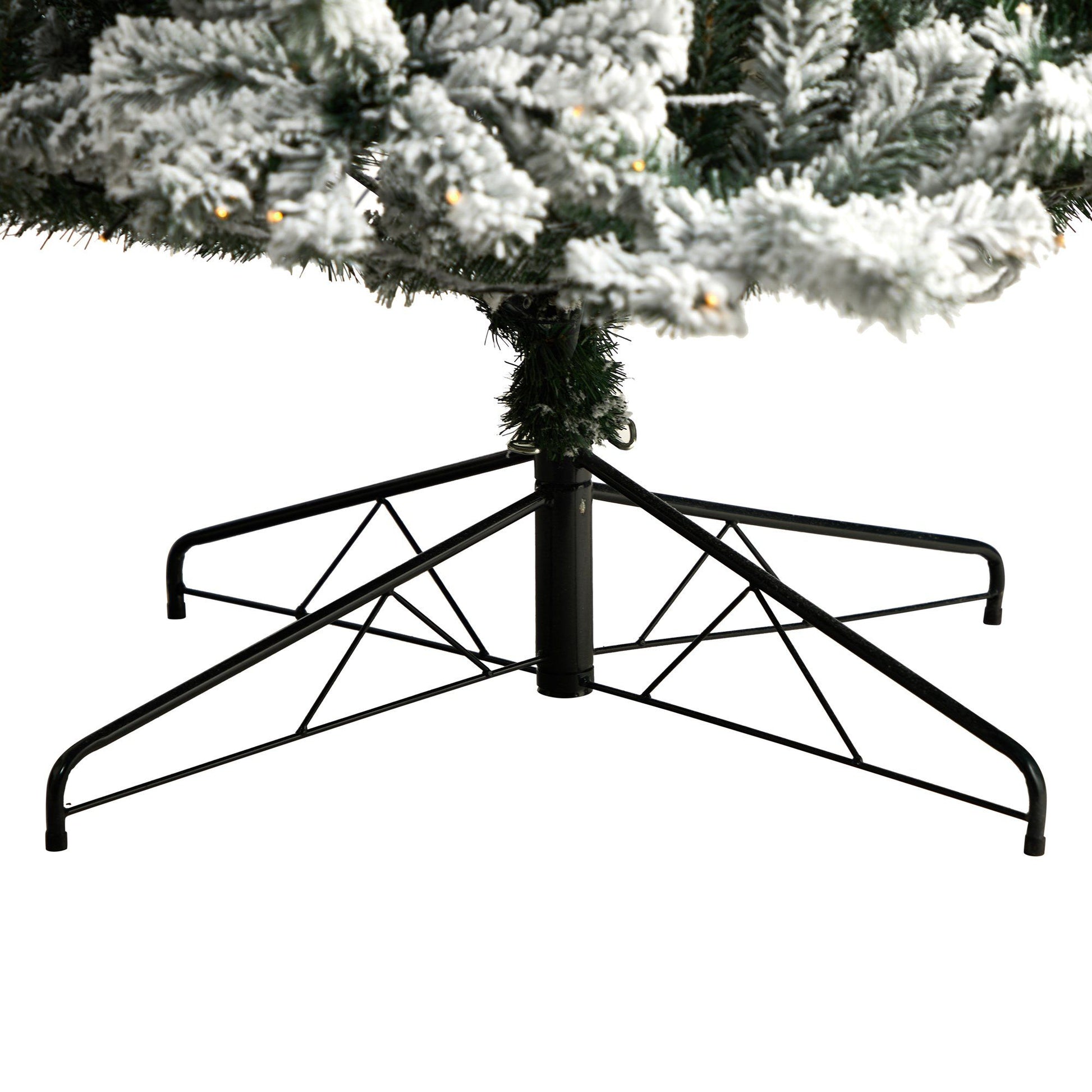 10' Flocked Rock Springs Spruce Christmas Tree with 800 LED Lights and 1880 Bendable Branches - Tampa Home & Garden Store