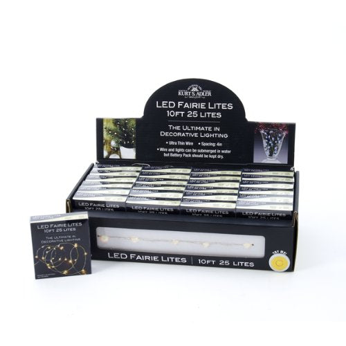 10 Foot LED Warm White Fairie Lights - 25 Lites - Tampa Home & Garden Store