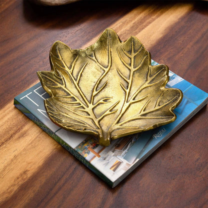 10" Gold Tree of Life Leaf Decorative Accent - Tampa Home & Garden Store