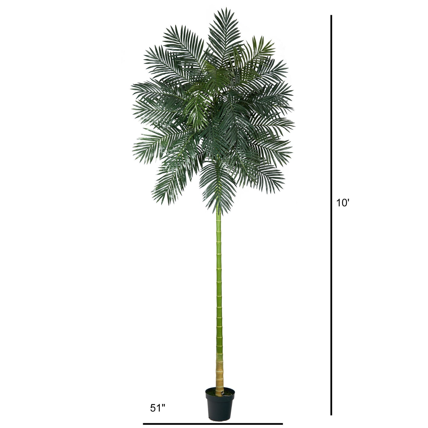 10’ Golden Cane Artificial Palm Tree - Tampa Home & Garden Store