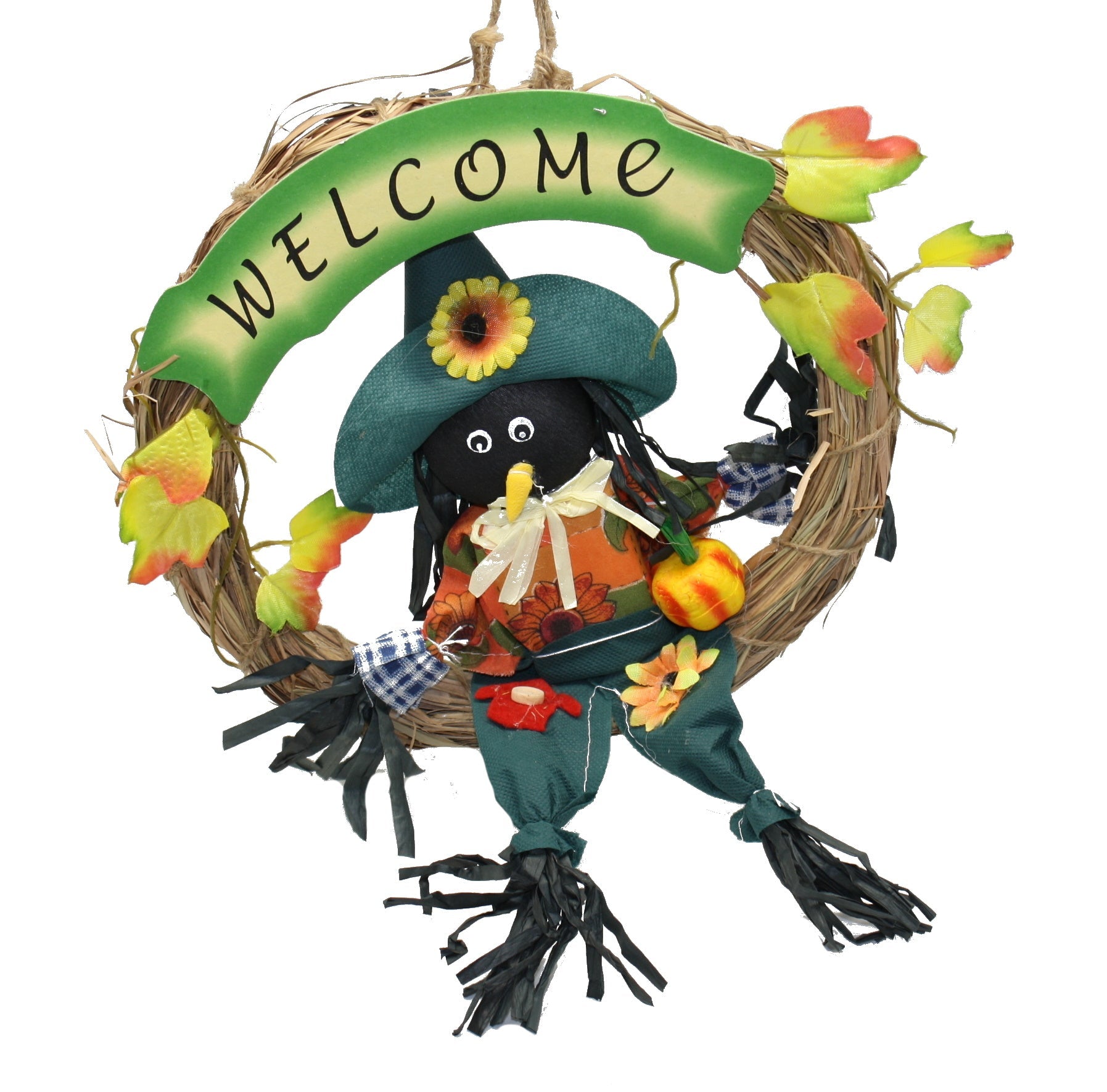 10 Inch Crow Wreath - Green - Tampa Home & Garden Store