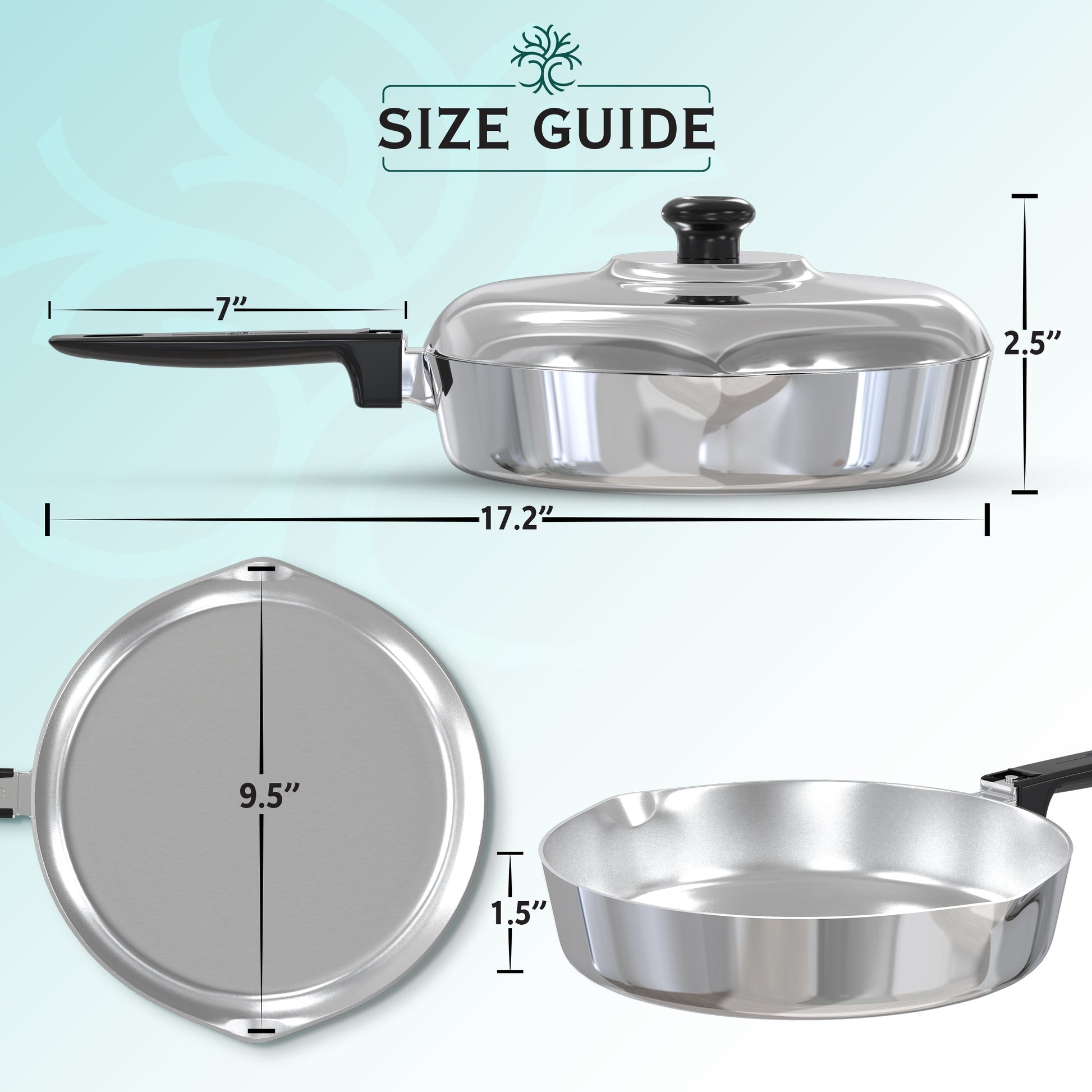 10 Inch Sauté Pan with Lid - Tampa Home & Garden Store