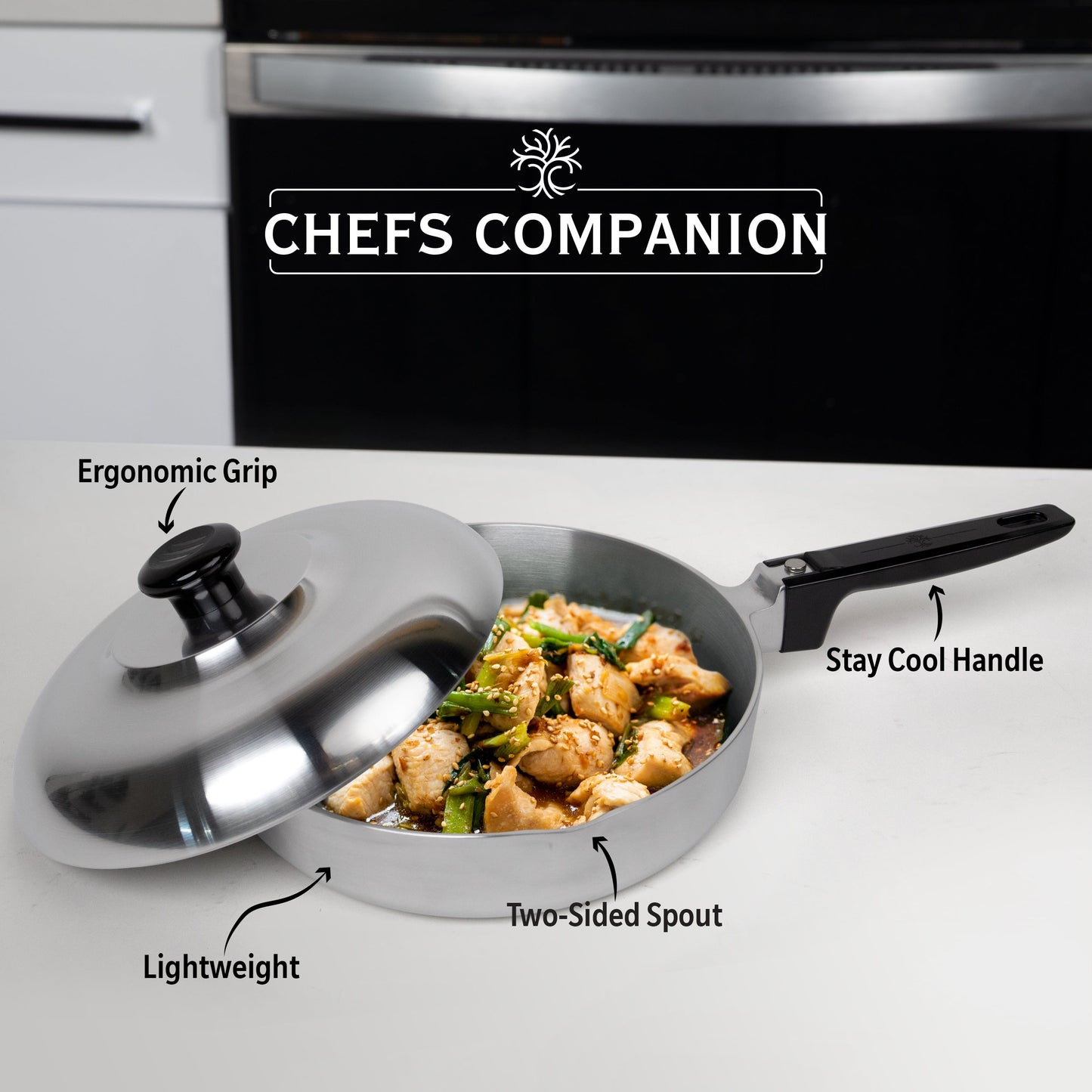 10 Inch Sauté Pan with Lid - Tampa Home & Garden Store
