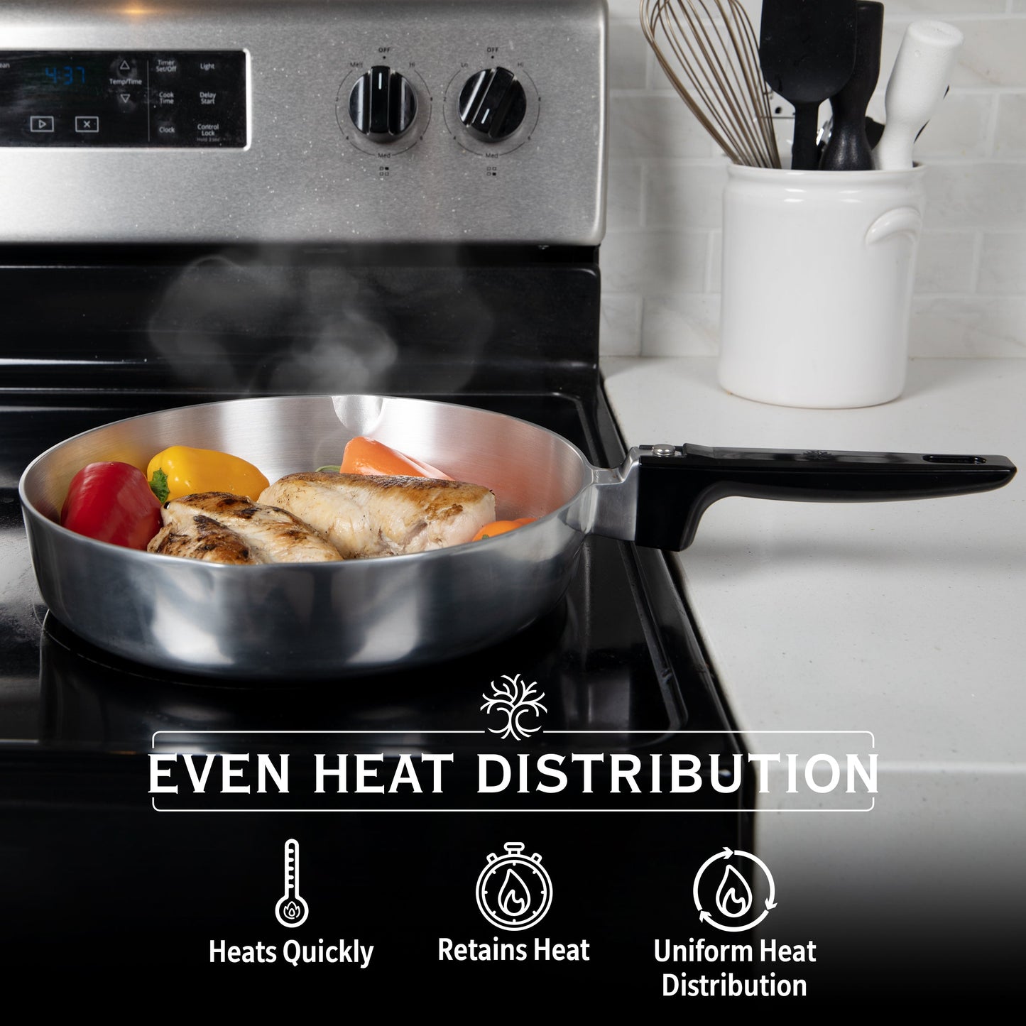 10 Inch Sauté Pan with Lid - Tampa Home & Garden Store
