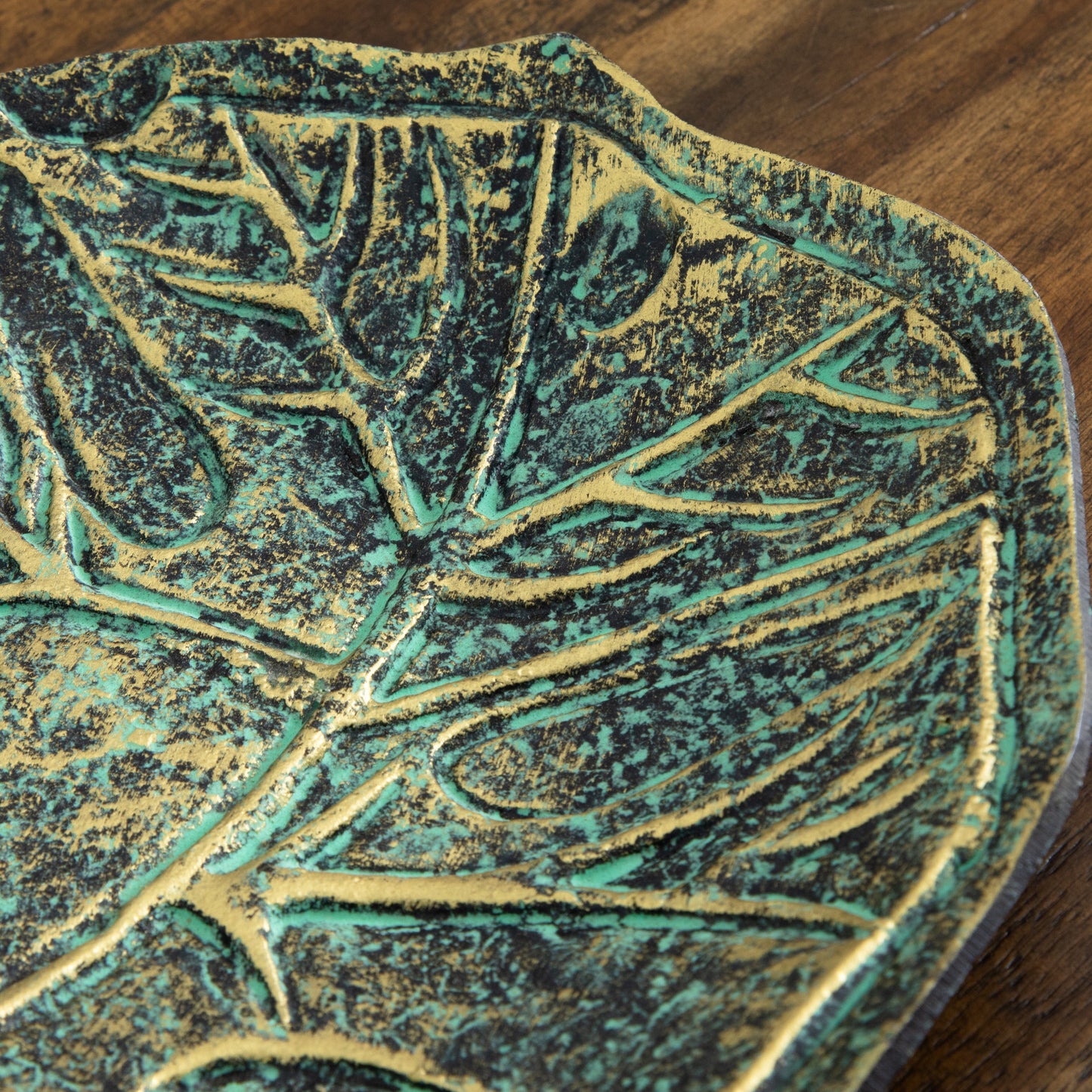 10” Leaf Shaped Decorative Accent - Tampa Home & Garden Store