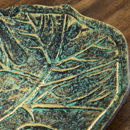 10” Leaf Shaped Decorative Accent - Tampa Home & Garden Store