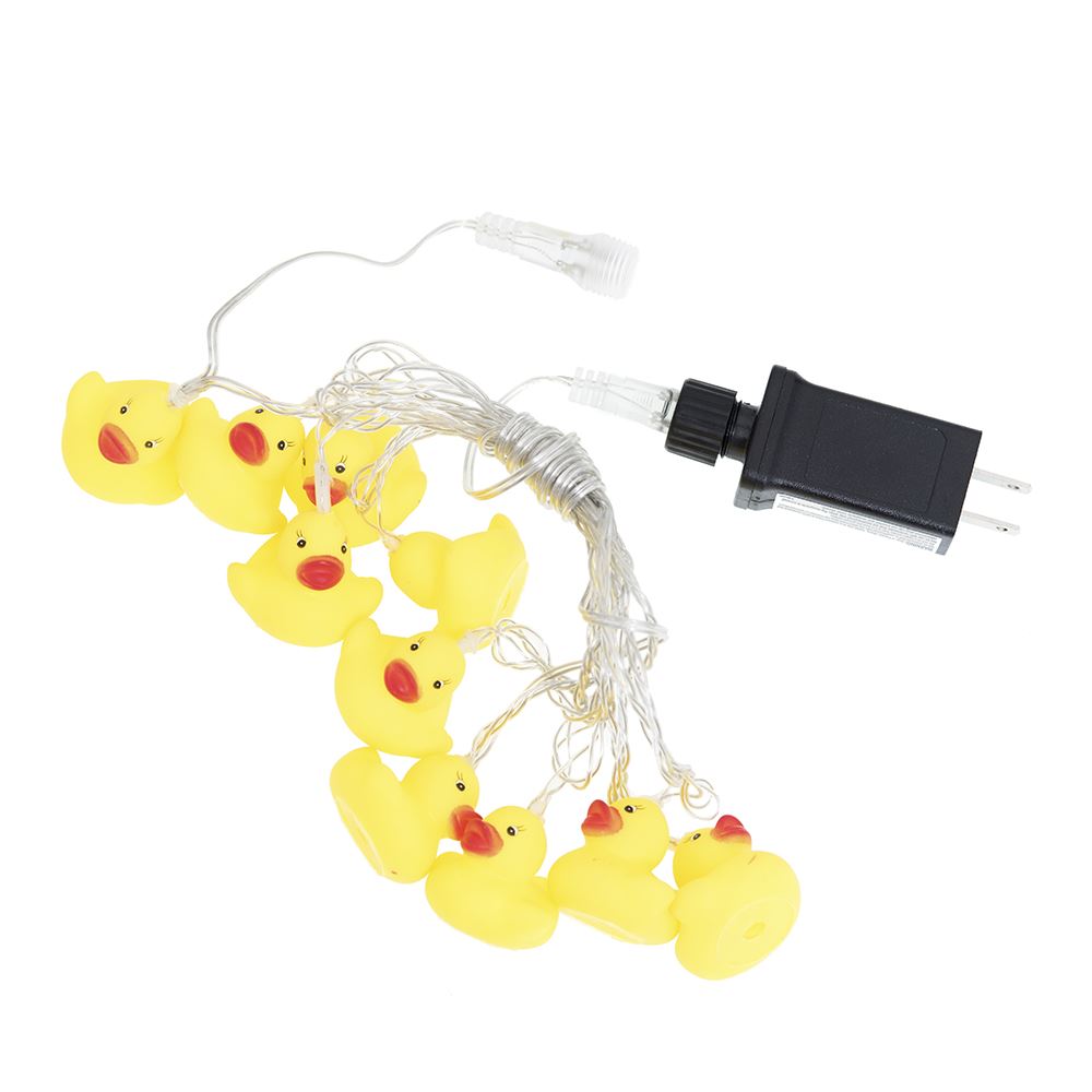 10-Light Yellow Duck Warm White LED Light Set - Tampa Home & Garden Store