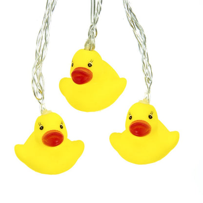 10-Light Yellow Duck Warm White LED Light Set - Tampa Home & Garden Store