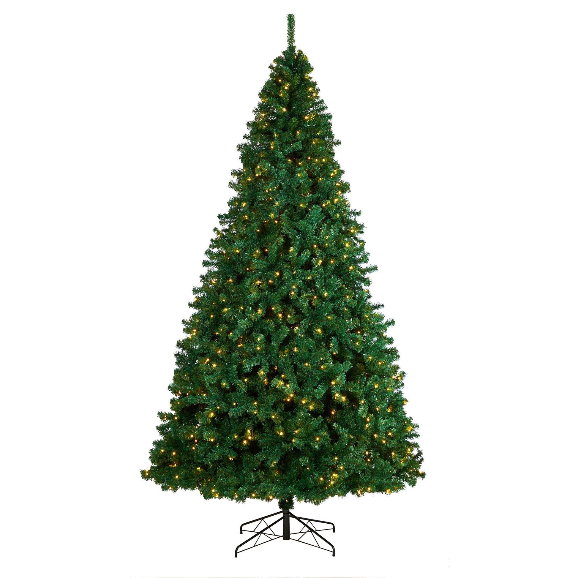 10' Northern Tip Artificial Christmas Tree with 800 Clear LED Lights and 2200 Bendable Branches - Tampa Home & Garden Store