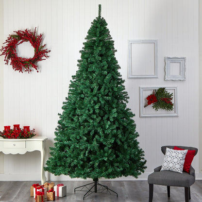 10' Northern Tip Artificial Christmas Tree with 800 Clear LED Lights and 2200 Bendable Branches - Tampa Home & Garden Store