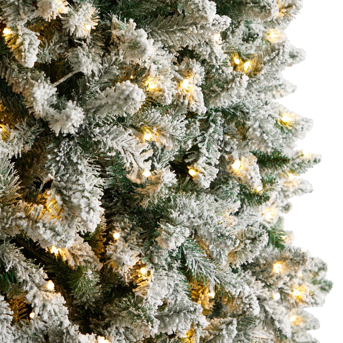 10’ Slim Flocked Montreal Fir Artificial Christmas Tree - Tampa Home & Garden Store