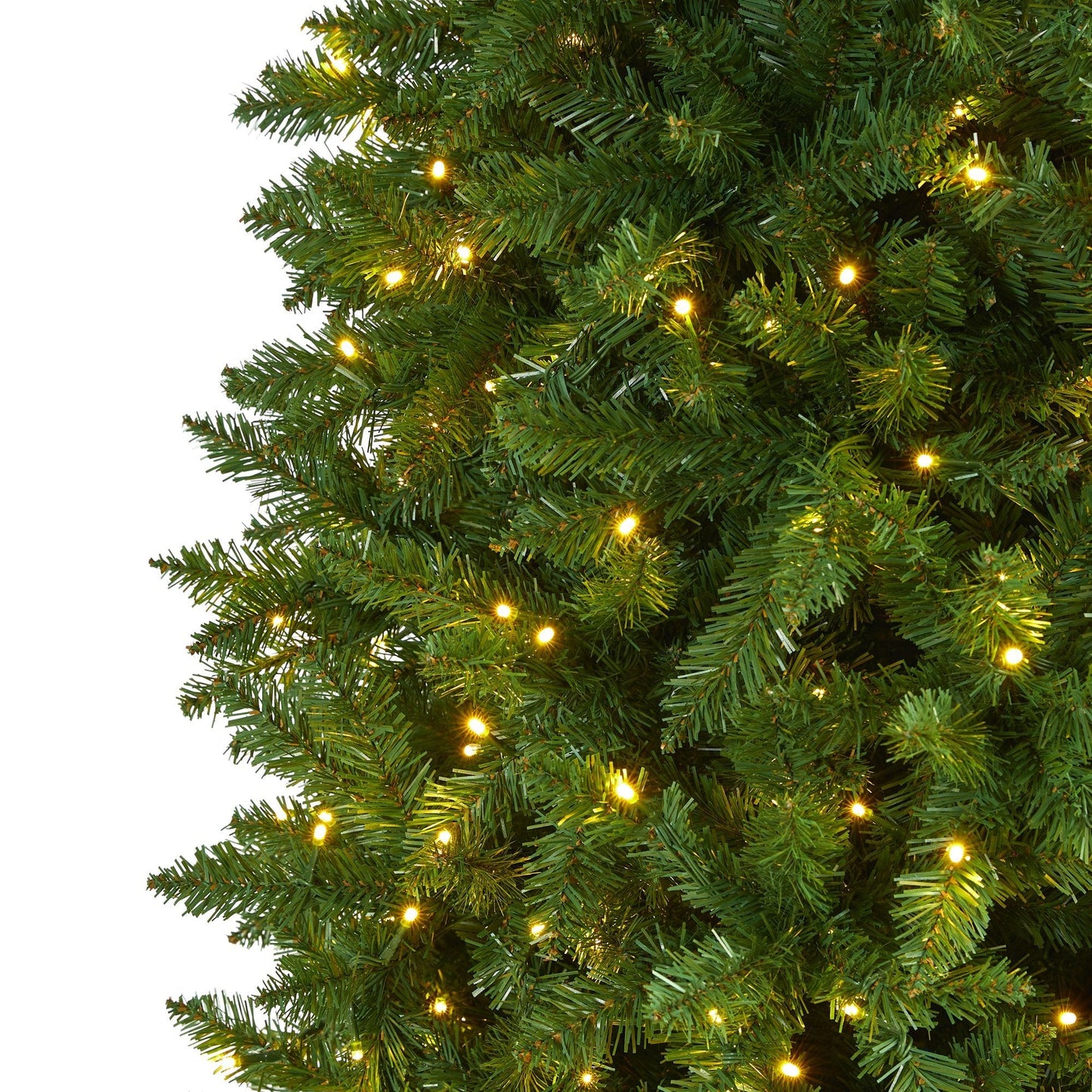 10’ Slim Green Mountain Pine Artificial Christmas Tree with 800 Clear LED Lights - Tampa Home & Garden Store