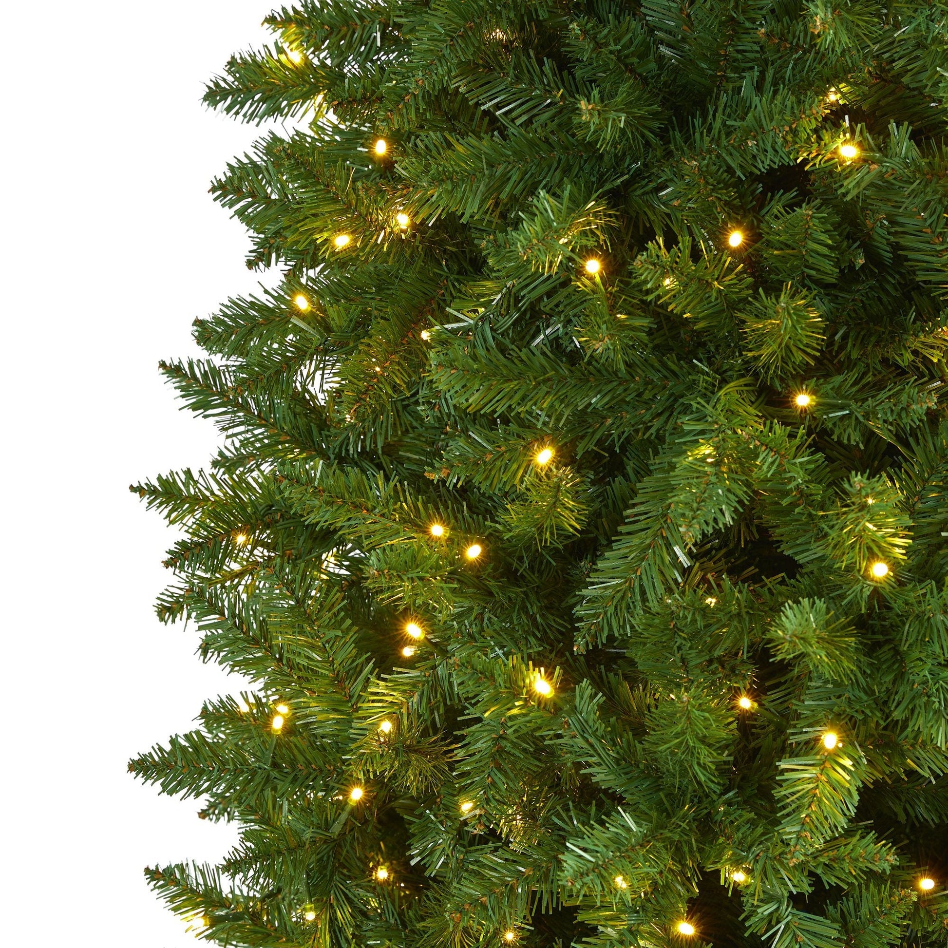 10’ Slim Green Mountain Pine Artificial Christmas Tree with 800 Clear LED Lights - Tampa Home & Garden Store