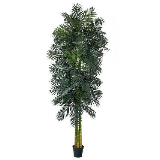 10’ Triple Stalk Golden Cane Artificial Palm Tree - Tampa Home & Garden Store
