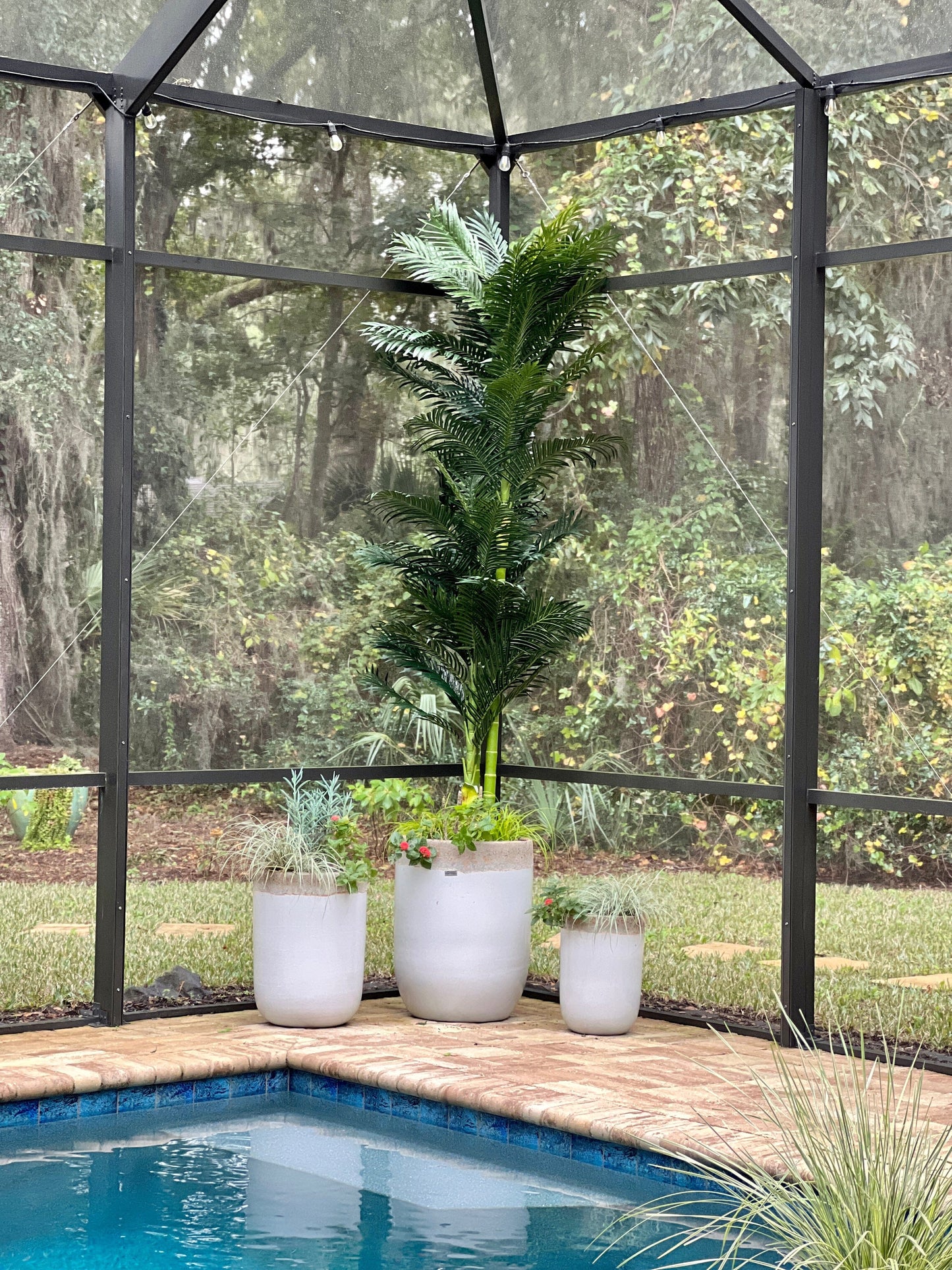10’ Triple Stalk Golden Cane Artificial Palm Tree - Tampa Home & Garden Store