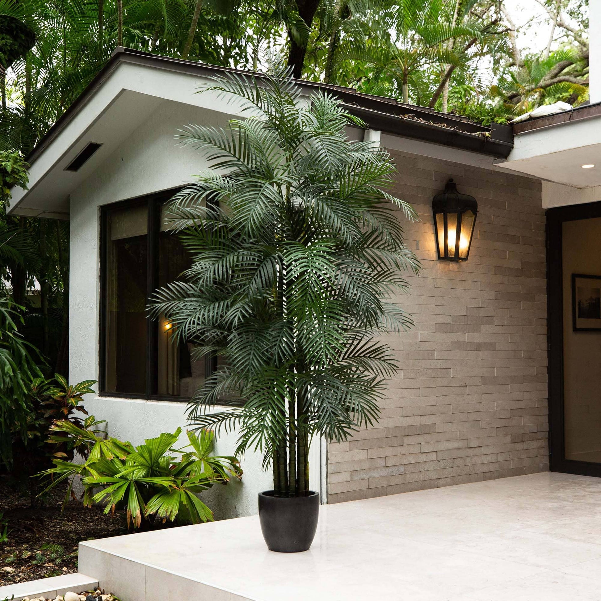 10' UV Resistant Artificial Areca Palm Tree (Indoor/Outdoor) - Tampa Home & Garden Store